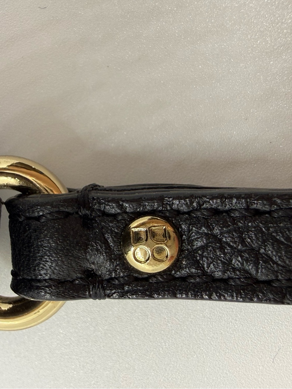 Kate Spade Black Pebbled Leather Wristlet Clutch Green Polka Dot Lining Y2K - Picture 9 of 15